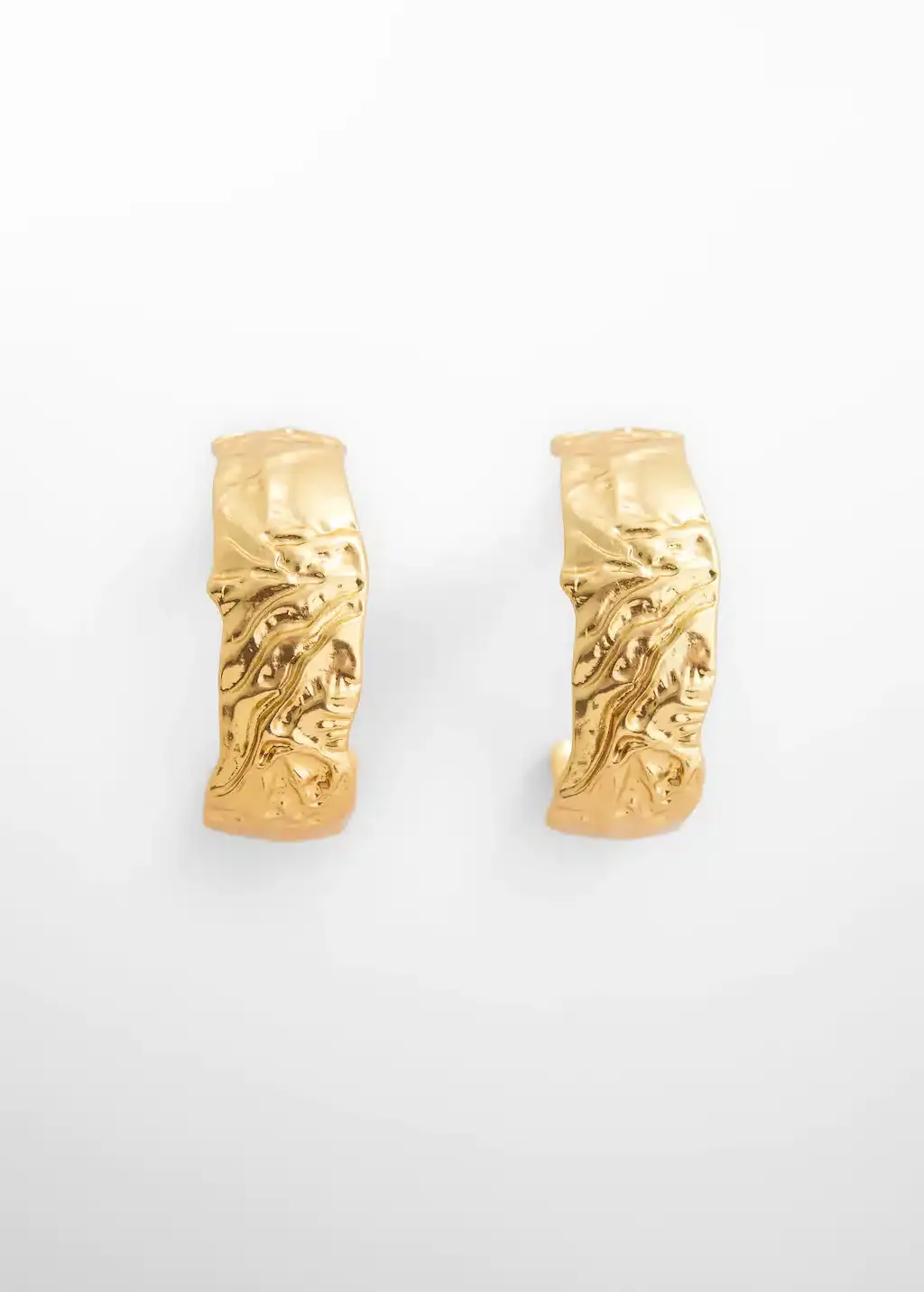 Aros Textura Dorado — Bijou de Trendy Store