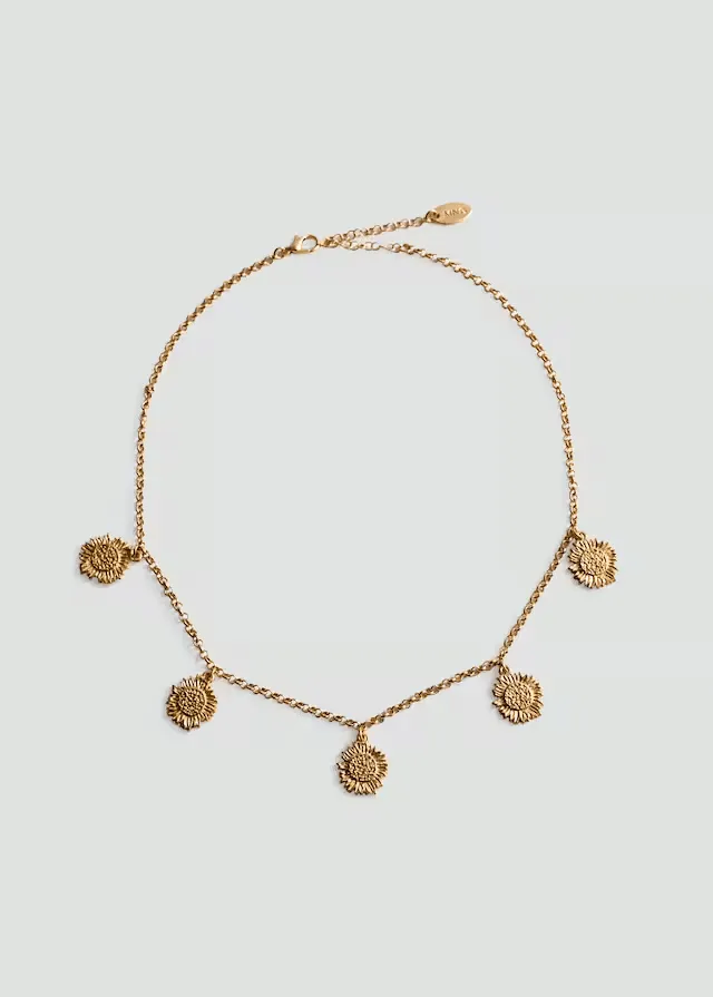 Collar Colgantes Flores — Bijou de Trendy Store